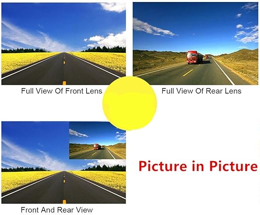 1080P Dash Cam with Rear Camera – Full HD Car DVR