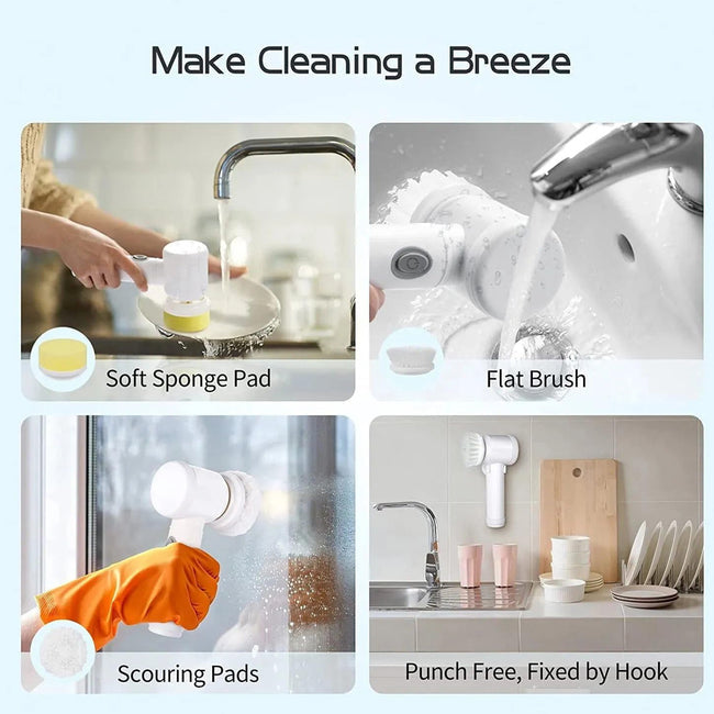 Multifunctional Electric Cleaning Brush