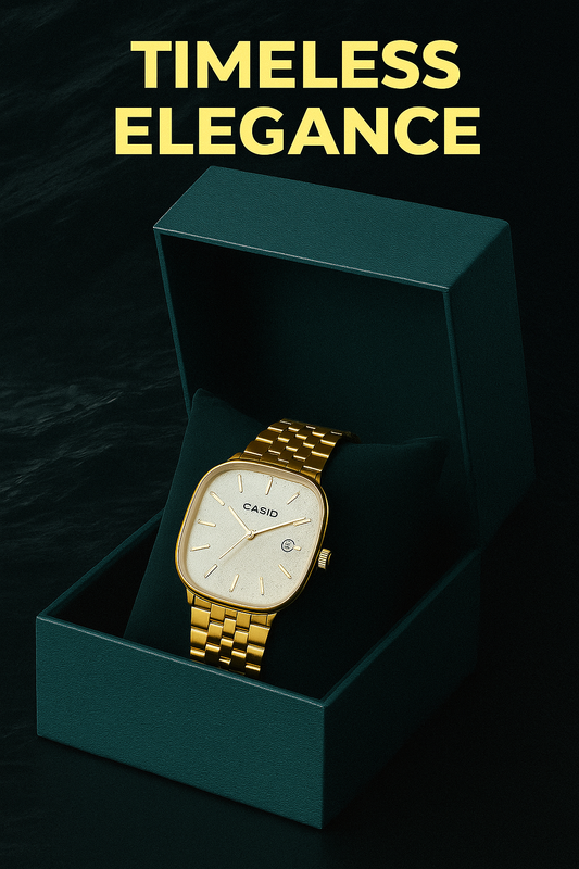 Casio CS8909 Men’s Luxury Gold Wrist Watch