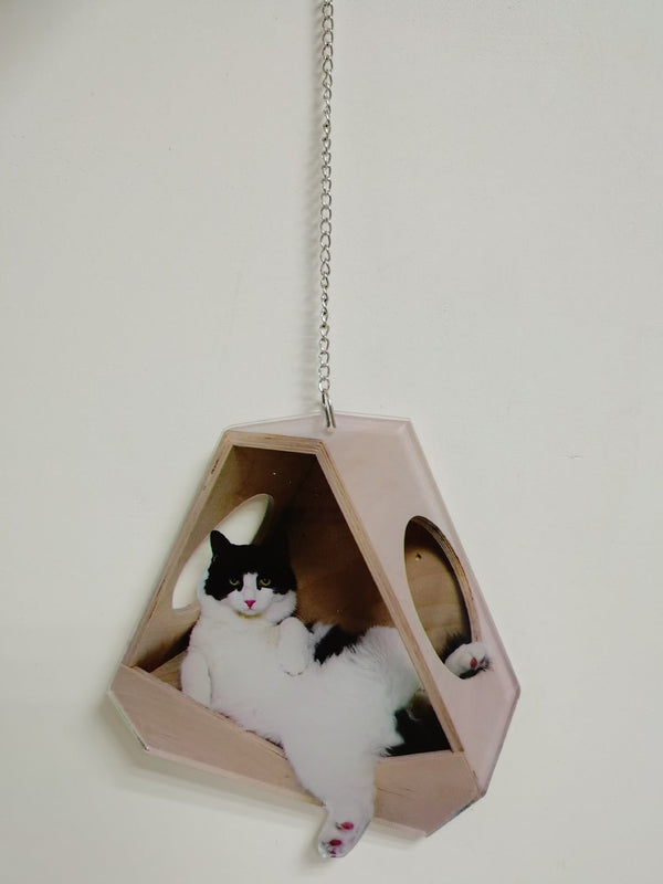 Car Kitty Balloon Pendant