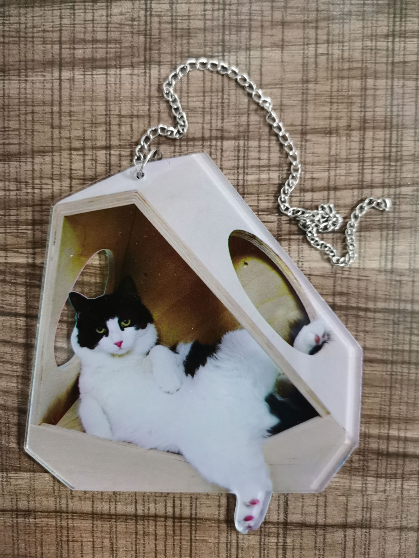 Car Kitty Balloon Pendant