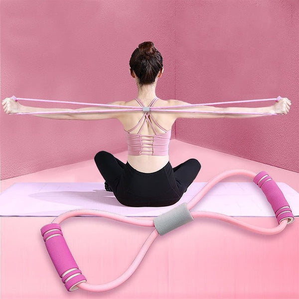 Eight Shaped Elastic Rope Stretch Belt